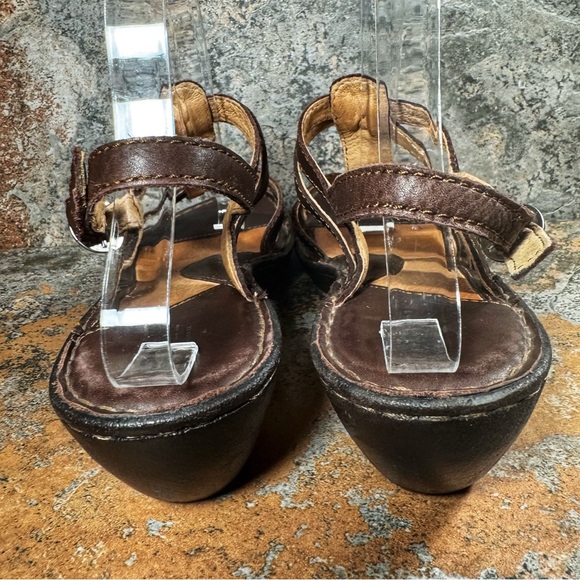 BORN Shoes Womens Size 9 Brown Leather Chenille Tamarind Strappy Sandal LIKE NEW - Picture 9 of 11